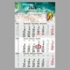 Calendriers mensuels 3 mois (Monobloc) Carton recyclé