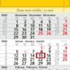 Calendriers mensuels 3 mois (Monobloc) Carton recyclé